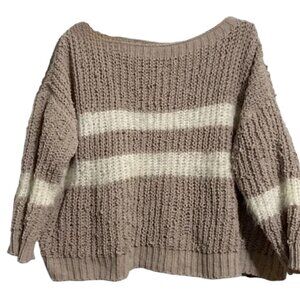 Woven Heart I Boatneck I Chunky I Sweater I Size: M